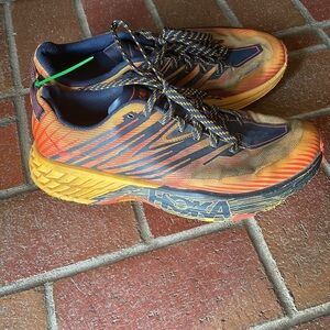 Hoka‎ Speedgoat Vibrant Orange and Black Shoes
